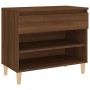 Mueble zapatero madera contrachapada roble marrón 70x36x60 cm en Zapateros y organizadores de calzado | Comprar online en Foru.e