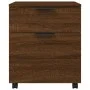 Oak Sonoma plywood wheeled filing cabinet 45x38x54 cm by vidaXL, Filing cabinets - Ref: Foro24-817137, Price: 49,68 €, Discou...