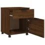 Oak Sonoma plywood wheeled filing cabinet 45x38x54 cm by vidaXL, Filing cabinets - Ref: Foro24-817137, Price: 49,68 €, Discou...