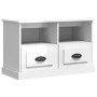 Mueble de TV madera contrachapada blanco brillo 80x35x50 cm de vidaXL, Muebles TV - Ref: Foro24-816282, Precio: 62,02 €, Desc...