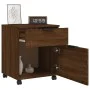 Oak Sonoma plywood wheeled filing cabinet 45x38x54 cm by vidaXL, Filing cabinets - Ref: Foro24-817137, Price: 49,68 €, Discou...