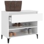 Mueble zapatero madera contrachapada blanco 70x36x60 cm en Zapateros y organizadores de calzado | Comprar online en Foru.es