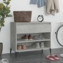 Mueble zapatero madera contrachapada gris hormigón 70x36x60 cm en Zapateros y organizadores de calzado | Comprar online en Foru.