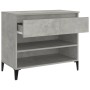 Mueble zapatero madera contrachapada gris hormigón 70x36x60 cm en Zapateros y organizadores de calzado | Comprar online en Foru.