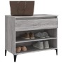 Mueble zapatero madera contrachapada gris Sonoma 70x36x60 cm en Zapateros y organizadores de calzado | Comprar online en Foru.es