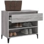 Mueble zapatero madera contrachapada gris Sonoma 70x36x60 cm en Zapateros y organizadores de calzado | Comprar online en Foru.es