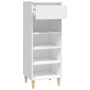 Mueble zapatero madera contrachapada blanco 40x36x105 cm en Zapateros y organizadores de calzado | Comprar online en Foru.es
