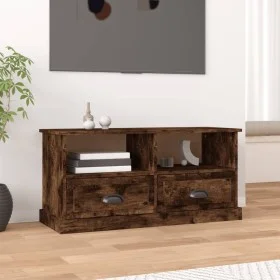 Mueble para TV madera contrachapada roble ahumado 93x35,5x45 cm de vidaXL, Muebles TV - Ref: Foro24-816469, Precio: 55,97 €, ...