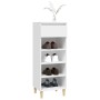 Mueble zapatero madera contrachapada blanco 40x36x105 cm en Zapateros y organizadores de calzado | Comprar online en Foru.es