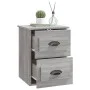 Mesita de noche de pared 2 uds gris Sonoma 41,5x36x53 cm de vidaXL, Mesitas de noche - Ref: Foro24-816405, Precio: 80,54 €, D...