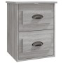 Mesita de noche de pared 2 uds gris Sonoma 41,5x36x53 cm de vidaXL, Mesitas de noche - Ref: Foro24-816405, Precio: 81,41 €, D...