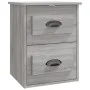 Mesita de noche de pared 2 uds gris Sonoma 41,5x36x53 cm de vidaXL, Mesitas de noche - Ref: Foro24-816405, Precio: 80,54 €, D...