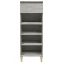 Mueble zapatero madera contrachapada gris hormigón 40x36x105 cm en Zapateros y organizadores de calzado | Comprar online en Foru