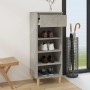 Mueble zapatero madera contrachapada gris hormigón 40x36x105 cm en Zapateros y organizadores de calzado | Comprar online en Foru