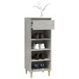 Mueble zapatero madera contrachapada gris hormigón 40x36x105 cm en Zapateros y organizadores de calzado | Comprar online en Foru