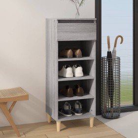 Mueble zapatero madera contrachapada gris Sonoma 40x36x105 cm en Zapateros y organizadores de calzado | Comprar online en Foru.e