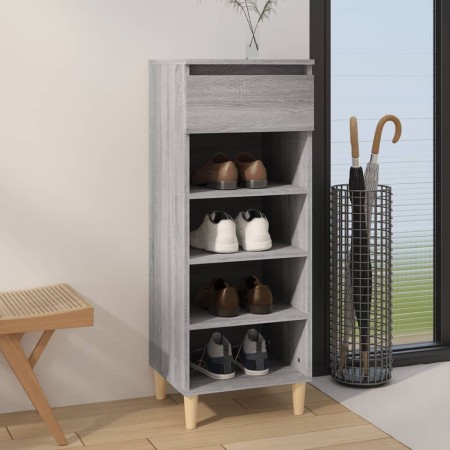 Mueble zapatero madera contrachapada gris Sonoma 40x36x105 cm en Zapateros y organizadores de calzado | Comprar online en Foru.e