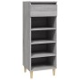 Mueble zapatero madera contrachapada gris Sonoma 40x36x105 cm en Zapateros y organizadores de calzado | Comprar online en Foru.e