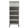 Mueble zapatero madera contrachapada gris hormigón 40x36x105 cm en Zapateros y organizadores de calzado | Comprar online en Foru