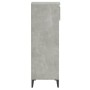 Mueble zapatero madera contrachapada gris hormigón 40x36x105 cm en Zapateros y organizadores de calzado | Comprar online en Foru