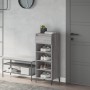 Mueble zapatero madera contrachapada gris Sonoma 40x36x105 cm en Zapateros y organizadores de calzado | Comprar online en Foru.e