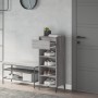Mueble zapatero madera contrachapada gris Sonoma 40x36x105 cm en Zapateros y organizadores de calzado | Comprar online en Foru.e