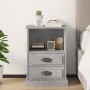 Mesita de noche gris hormigón 43x36x60 cm de vidaXL, Mesitas de noche - Ref: Foro24-816336, Precio: 67,91 €, Descuento: %