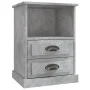 Mesita de noche gris hormigón 43x36x60 cm de vidaXL, Mesitas de noche - Ref: Foro24-816336, Precio: 66,78 €, Descuento: %
