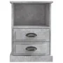 Mesita de noche gris hormigón 43x36x60 cm de vidaXL, Mesitas de noche - Ref: Foro24-816336, Precio: 66,78 €, Descuento: %
