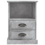 Mesita de noche gris hormigón 43x36x60 cm de vidaXL, Mesitas de noche - Ref: Foro24-816336, Precio: 67,91 €, Descuento: %