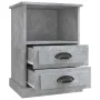 Mesita de noche gris hormigón 43x36x60 cm de vidaXL, Mesitas de noche - Ref: Foro24-816336, Precio: 66,78 €, Descuento: %