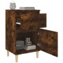 Mesita de noche color roble ahumado 40x35x70 cm de vidaXL, Mesitas de noche - Ref: Foro24-819702, Precio: 37,75 €, Descuento: %