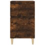 Mesita de noche color roble ahumado 40x35x70 cm de vidaXL, Mesitas de noche - Ref: Foro24-819702, Precio: 37,75 €, Descuento: %