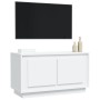 Mueble de TV madera contrachapada blanco 80x35x45 cm en Muebles TV | Comprar online en Foru.es
