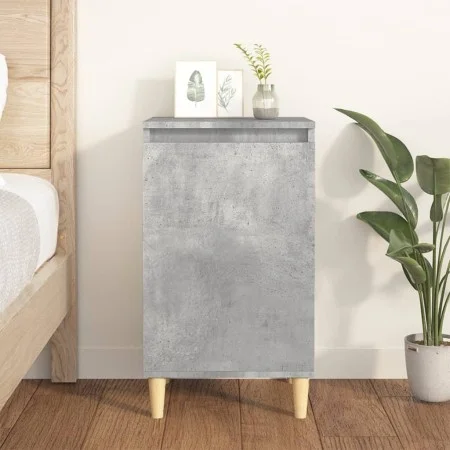 Bedside table made of gray concrete plywood 40x35x70 cm by vidaXL, Nightstands - Ref: Foro24-819636, Price: 42,35 €, Discount: %