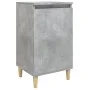 Bedside table made of gray concrete plywood 40x35x70 cm by vidaXL, Nightstands - Ref: Foro24-819636, Price: 42,35 €, Discount: %