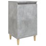 Mesita de noche madera contrachapada gris hormigón 40x35x70 cm de vidaXL, Mesitas de noche - Ref: Foro24-819636, Precio: 42,8...