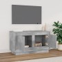 Mueble para TV madera contrachapada gris hormigón 80x35x45 cm en Muebles TV | Comprar online en Foru.es