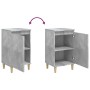 Mesita de noche madera contrachapada gris hormigón 40x35x70 cm de vidaXL, Mesitas de noche - Ref: Foro24-819636, Precio: 42,8...