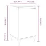 Bedside table made of gray concrete plywood 40x35x70 cm by vidaXL, Nightstands - Ref: Foro24-819636, Price: 42,35 €, Discount: %