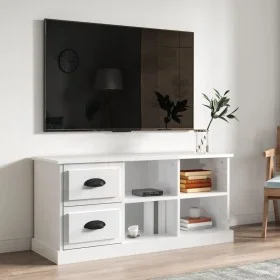Mueble de TV madera contrachapada blanco brillo 102x35,5x47,5cm de vidaXL, Muebles TV - Ref: Foro24-816178, Precio: 70,24 €, ...