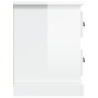 Mueble de TV madera contrachapada blanco brillo 102x35,5x47,5cm de vidaXL, Muebles TV - Ref: Foro24-816178, Precio: 71,04 €, ...