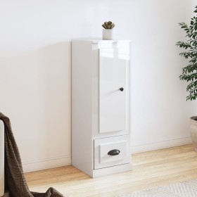 Aparador madera contrachapada blanco brillo 36x35,5x103,5 cm de vidaXL, Aparadores - Ref: Foro24-816306, Precio: 77,33 €, Des...