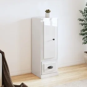 Aparador madera contrachapada blanco brillo 36x35,5x103,5 cm de vidaXL, Aparadores - Ref: Foro24-816306, Precio: 73,08 €, Des...