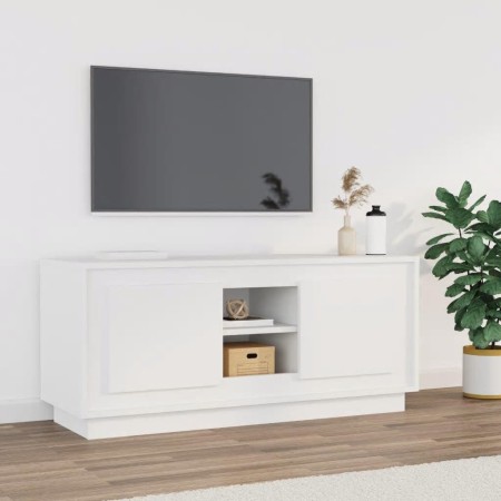 Mueble para TV madera contrachapada negro 102x35x45 cm en Muebles TV | Comprar online en Foru.es