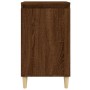 Mesita de noche madera contrachapada roble marrón 40x35x70 cm de vidaXL, Mesitas de noche - Ref: Foro24-819642, Precio: 44,17...