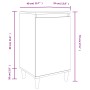 Mesita de noche madera contrachapada roble marrón 40x35x70 cm de vidaXL, Mesitas de noche - Ref: Foro24-819642, Precio: 44,17...