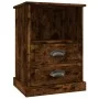 Mesita de noche color roble ahumado 43x36x60 cm de vidaXL, Mesitas de noche - Ref: Foro24-816338, Precio: 64,57 €, Descuento: %