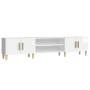 Mueble de TV madera contrachapada blanco brillo 180x31,5x40 cm de vidaXL, Muebles TV - Ref: Foro24-816258, Precio: 109,81 €, ...