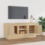 Mueble de TV madera contrachapada roble Sonoma 102x35x45 cm en Muebles TV | Comprar online en Foru.es